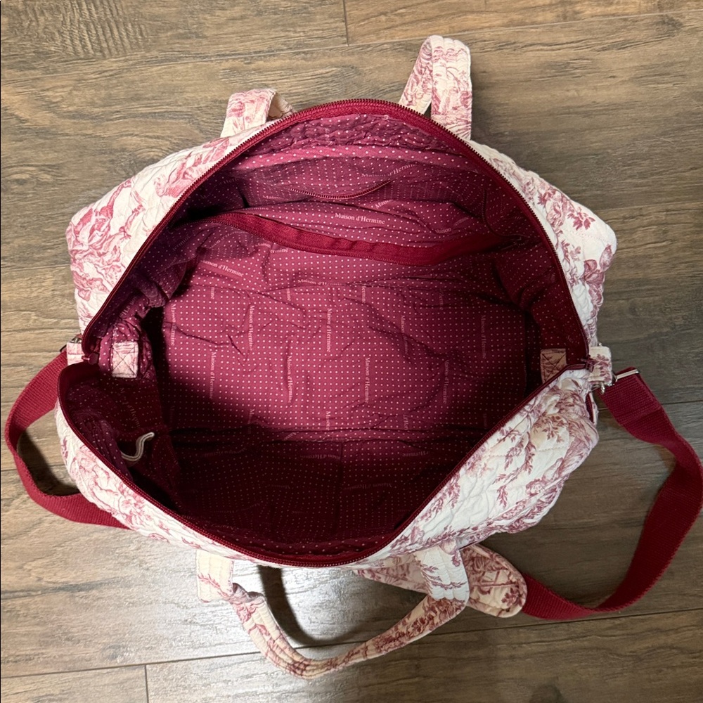 Elegant Pink Floral Women's Bag - Picture 2 of 5